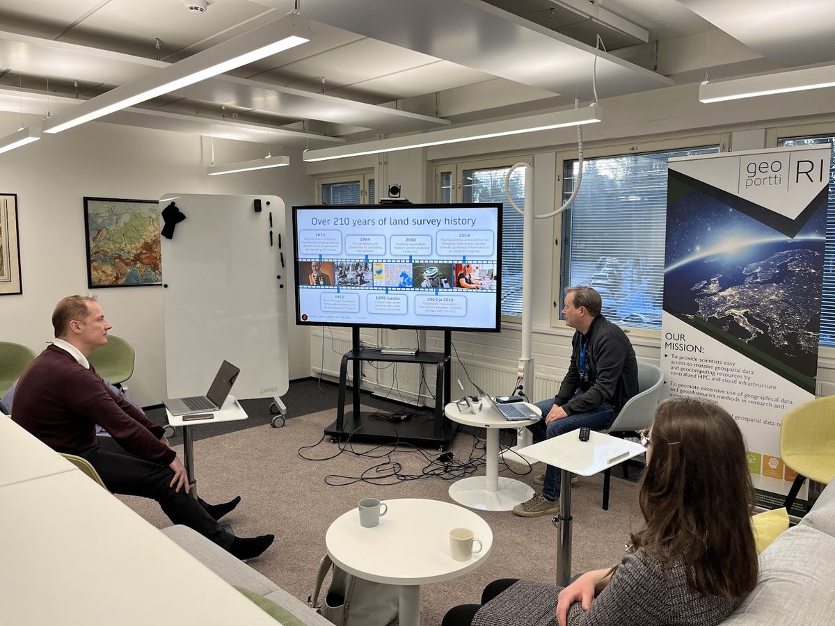 Landscape Geoinformatics (@lgeoinformatics) on Twitter photo ๐ Last week, <a href="/M_Jemeljanova/">Marta Jemeljanova</a>, <a href="/allixender/">Alexander Kmoch | @allixender@fosstodon.org</a> & <a href="/evelynuuemaa/">Evelyn | @evelynuuemaa@fosstodon.org</a> visited @AaltoGeoinfo & <a href="/fgi_nls/">FGI, NLS</a>'s Geoinformatics Dept. ๐ค
Excited about collaboration between Digital Waters Flagship & ERC #WaterSmartLand, and sharing insights on teaching #FOSS4G.
Thanks a lot for having us! ๐ ๐ Last week, <a href="/M_Jemeljanova/">Marta Jemeljanova</a>, <a href="/allixender/">Alexander Kmoch | @allixender@fosstodon.org</a> & <a href="/evelynuuemaa/">Evelyn | @evelynuuemaa@fosstodon.org</a> visited @AaltoGeoinfo & <a href="/fgi_nls/">FGI, NLS</a>'s Geoinformatics Dept. ๐ค
Excited about collaboration between Digital Waters Flagship & ERC #WaterSmartLand, and sharing insights on teaching #FOSS4G.
Thanks a lot for having us! ๐