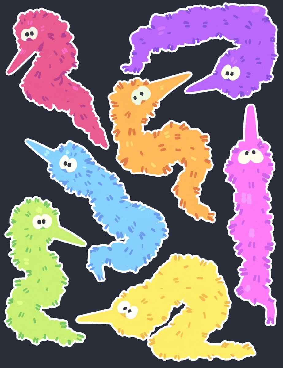 Pilesofmiless's tweet image. I’ve had weird art block so I made these worm on strings doodles

#wormonastring #worm #worms