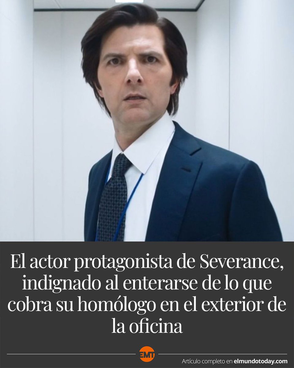 El actor protagonista de Severance, indignado al enterarse de lo que cobra su homólogo en el exterior de la oficina: elmundotoday.com/2025/01/el-act…