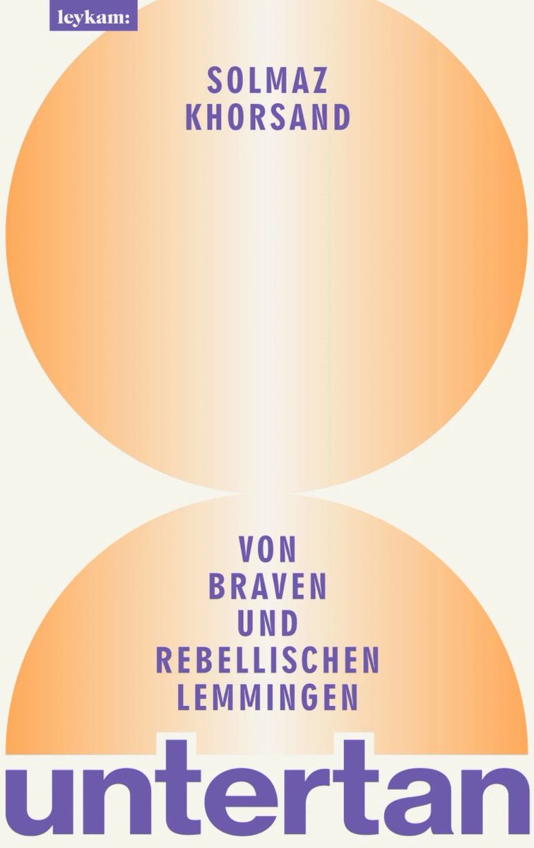 Christian Bangel (@christianbangel) on Twitter photo Heute ist der beste Tag, um dieses tolle Buch von <a href="/solmazkhorsand/">Solmaz Khorsand</a> zu empfehlen.
Es geht um Opportunismus im Angesicht des Faschismus, darüber, wie viel davon in jedem steckt und warum man in diesen Zeiten lernen sollte, mit Isolation umzugehen. Fantastisch. Heute ist der beste Tag, um dieses tolle Buch von <a href="/solmazkhorsand/">Solmaz Khorsand</a> zu empfehlen.
Es geht um Opportunismus im Angesicht des Faschismus, darüber, wie viel davon in jedem steckt und warum man in diesen Zeiten lernen sollte, mit Isolation umzugehen. Fantastisch.