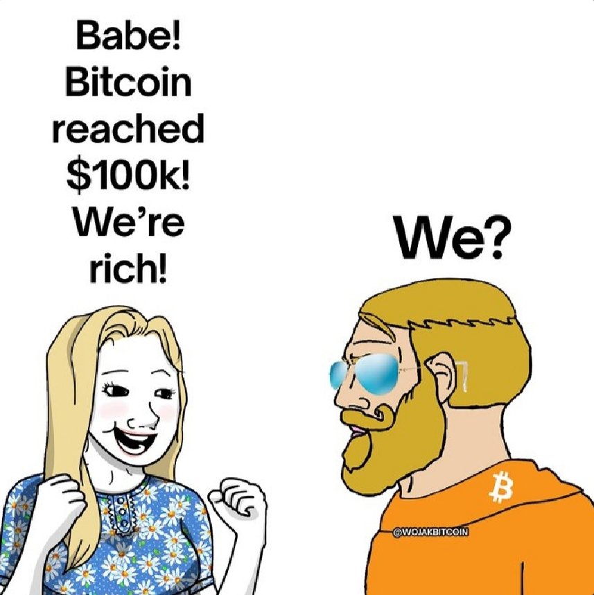 AdamCrypto711's tweet photo. Before Bitcoin hit $109k:💹
Her: You’re wasting money on imaginary coins. 🪙
After Bitcoin hits $109k 💲✅🌆
Her: Let’s invest together, babe your awesome. 
ME: F$$K you I'm on my own Bit**h 😎🤑.
#WolfMan #Bitcoin #lifestyle https://t.co/eXtE6Pxhb0