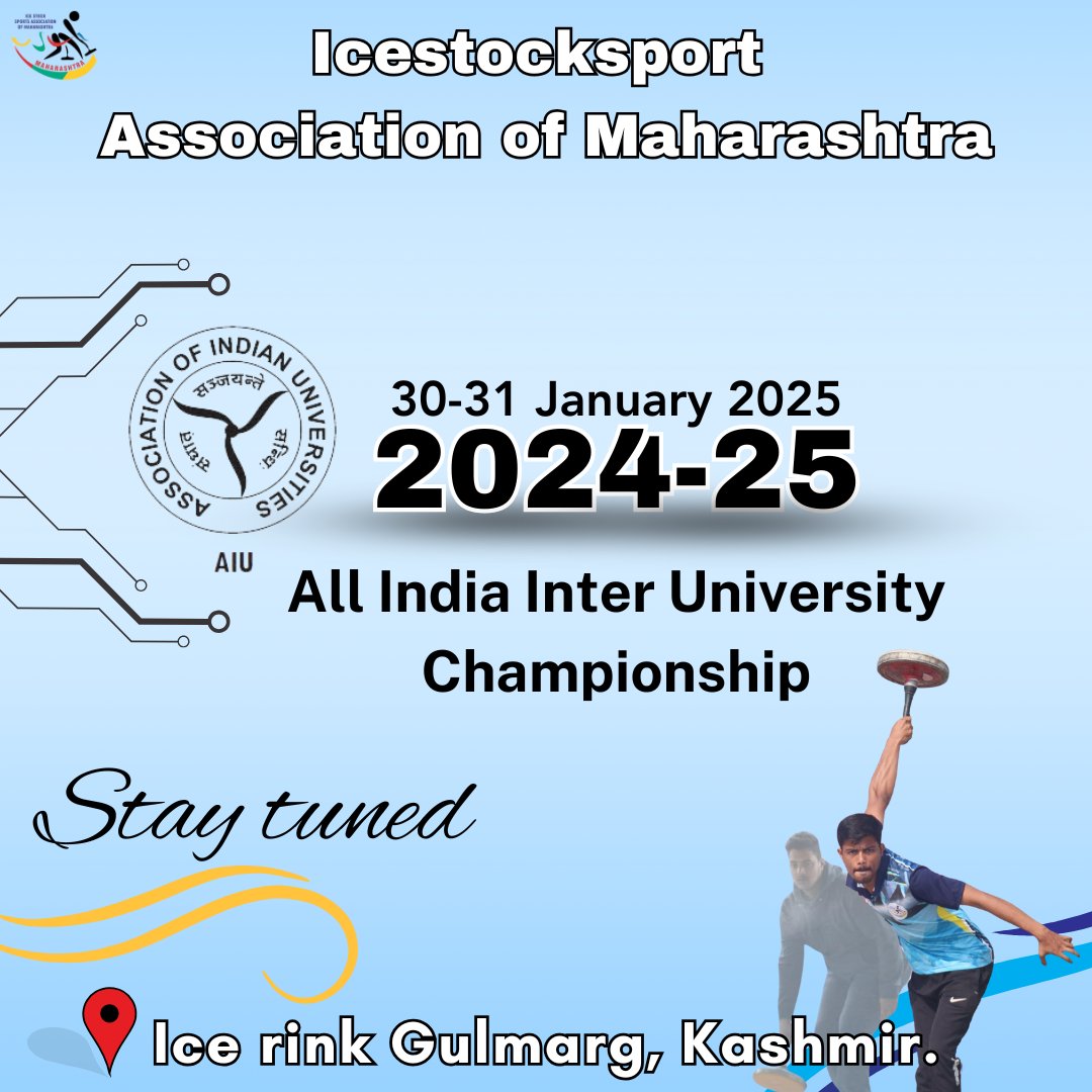 IcestockM's tweet photo. 30-31 january 2025 
All India University Championship https://t.co/WixveXhLws
