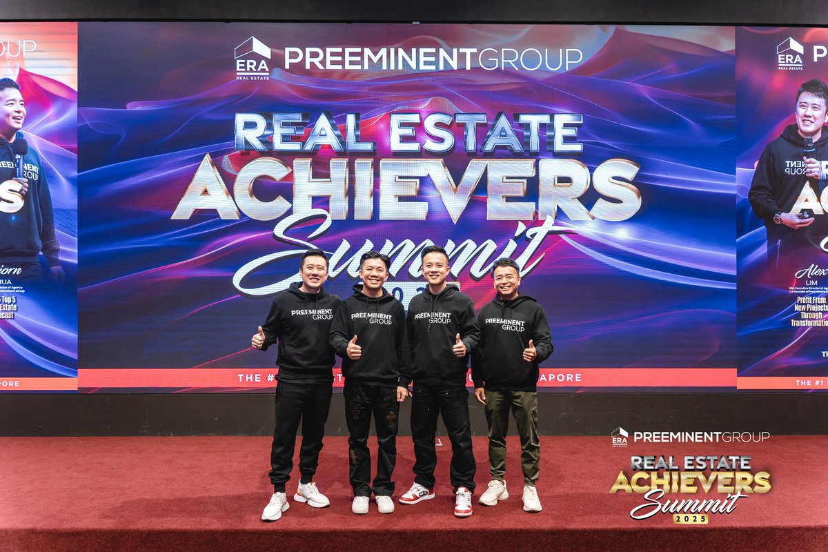 JoeyYapRealtor's tweet photo. What an electrifying and fulfilling day at our Preeminent Group Real Estate Achievers Summit 2025!

Power, unity and boundless ambition - our summit was a true testament to what Preeminent Group stands for.
market.

#PreeminentGroup
#OneERA
#WeAreERA https://t.co/ri0WfIfTjl