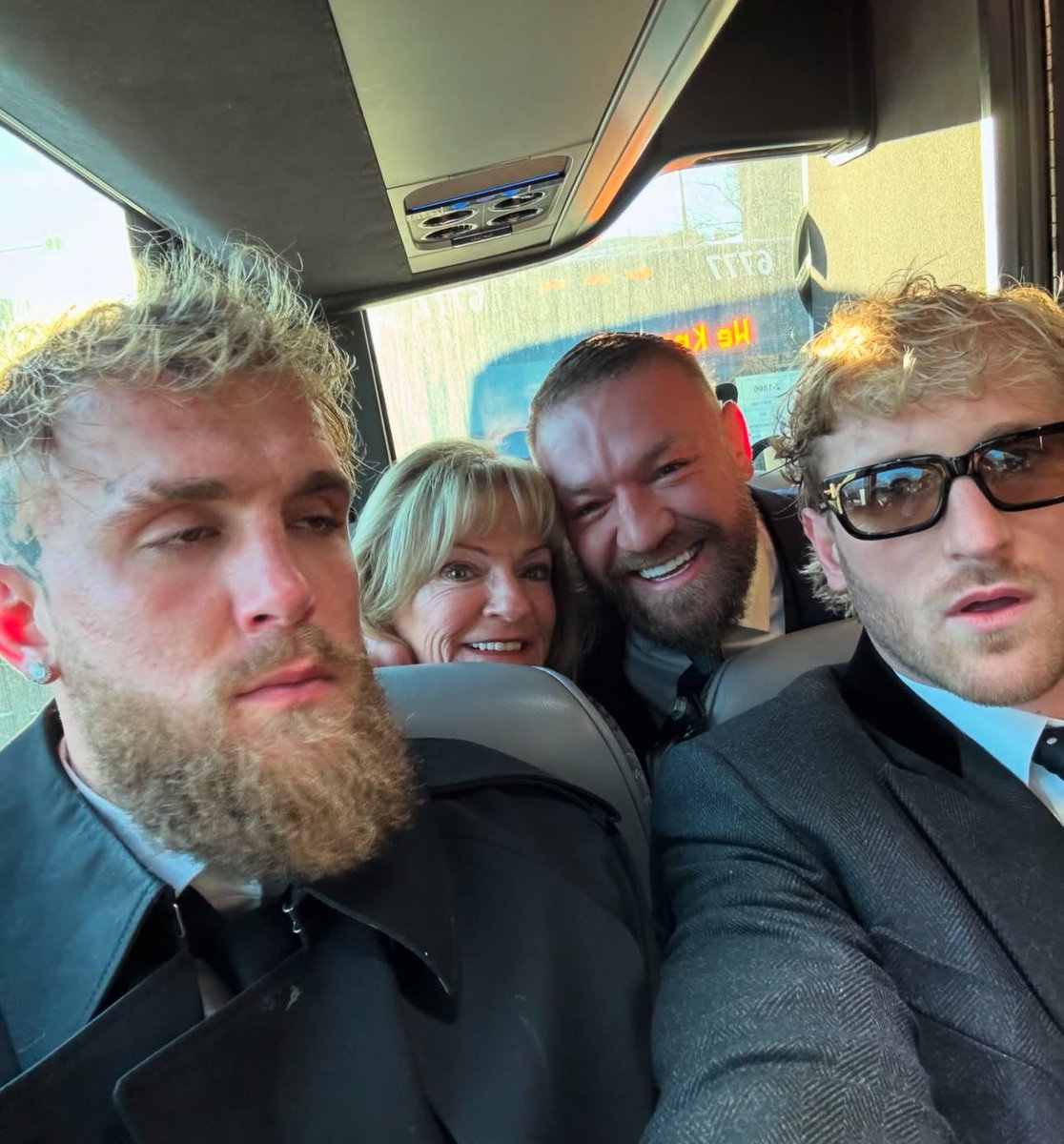 Dexerto's tweet photo. Logan Paul, Jake Paul, and Conor McGregor together ahead of Trump’s inauguration https://t.co/0jPrw238m5