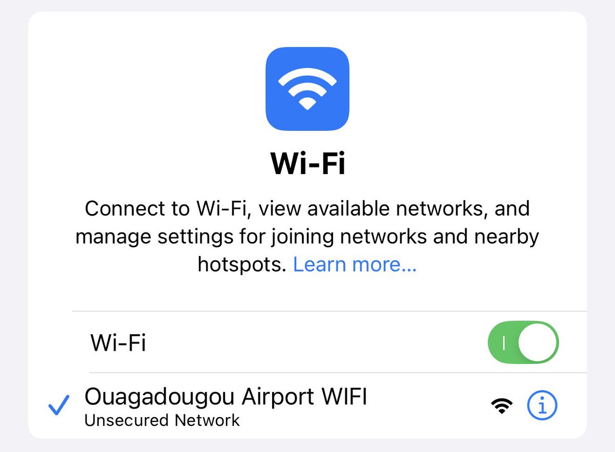 digitalmagbf's tweet image. De passage à l’aéroport de Ouagadougou, profitez d’un bon WiFi gratuitement. 

🛜 Recherchez « Ouagadougou Airport WIFI »
🛜 Cliquez sur « Connexion gratuite pour 24 »
🛜 Enjoy.