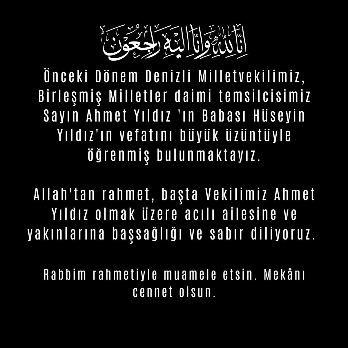 Mekânı cennet olsun 🤲

<a href="/A_Yildiz_/">Ahmet Yıldız</a>