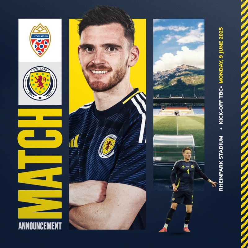 ScotlandNT's tweet photo. 📆 Steve Clarke will lead his Scotland squad in two friendly matches this June, hosting Iceland before travelling to face Liechtenstein.