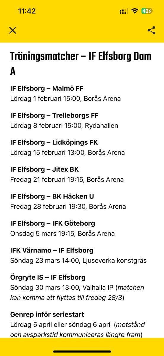 Kom och kika.👊🏻⚽️ #ElfsborgDam