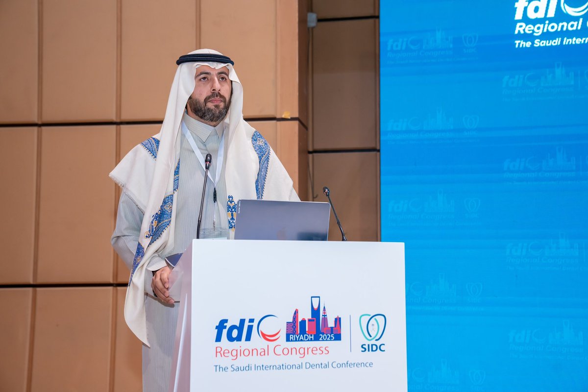 كلمة الدكتور ناصر القحطاني عميد كلية الاسنان في جامعة الامير سطام بن عبدالعزيز اثناء تسلمه جائزة الكلية ذات الاثر الاعلى في عددٍ النشر العلمي ( الاكثر غزارة في النشر العلمي ) وهي احد جوائز المنظمة العالمية لابحاث طب الاسنان القسم السعودي اثناء #SIDC2025