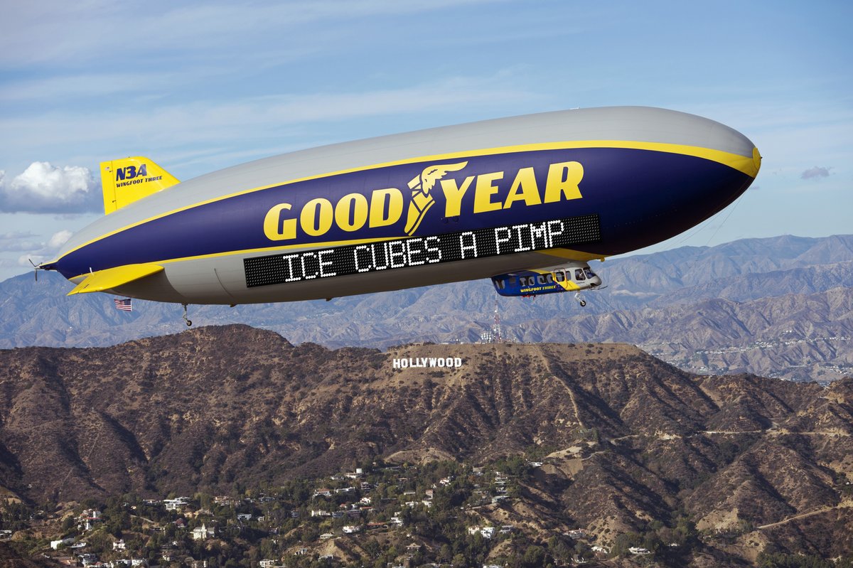 GoodyearBlimp's tweet image. On this day in 1992, @icecube had a good day.