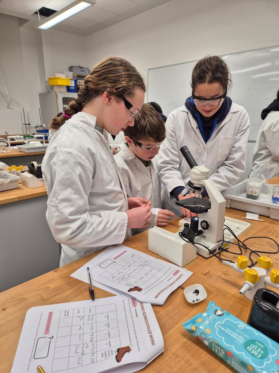 KingsCanterbury's tweet image. Pupils became detectives in this week's Saturday Smarties event, using forensic techniques like chromatography, soil sampling, and fingerprint analysis to solve the mystery of Who Stole Storm? #Science #BeyondCompare #Forensics