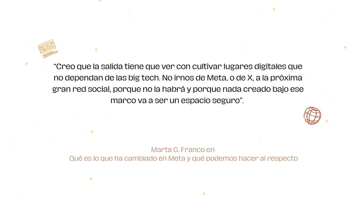💡Desde redesnuestras.net un análisis necesario que toma en cuenta las causas de la #tecnopolítica asociada a la influencia de Meta y X en las últimas elecciones de #USA y cómo influirá en el crecimiento del odio🔥 en las #RedesSociales digitales privativas. Lee + (2/3) 🧵