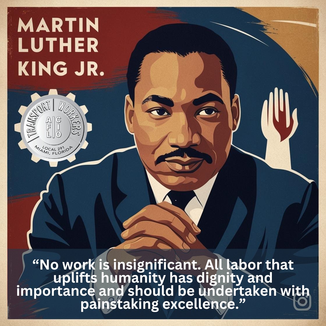Dr. King’s unwavering commitment to justice, equality, and the dignity of work continues to inspire us. As transit workers, we stand on the front lines of our communities, ensuring essential services that connect people to opportunities. #MLKDay