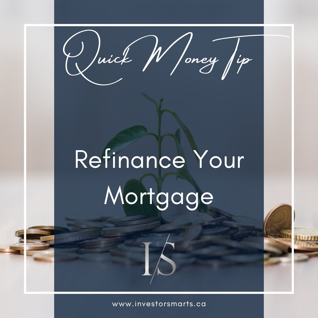 InvestorSmarts's tweet image. Quick Money Tip

Refinance your mortgage 🏡

Refinancing can lower your mortgage interest rate and reduce monthly payments. It’s a great way to save on interest, especially if rates have dropped.

#MortgageRefinance #LowerInterest
