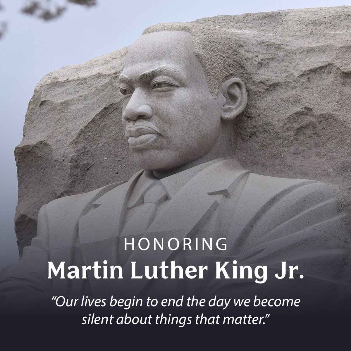 On #MLKDay, we honor Dr. Martin Luther King Jr. and his commitment to justice, love and compassion for all.