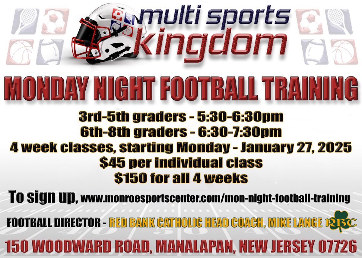 Starting Next Monday!!!
Sign Up Today!!!