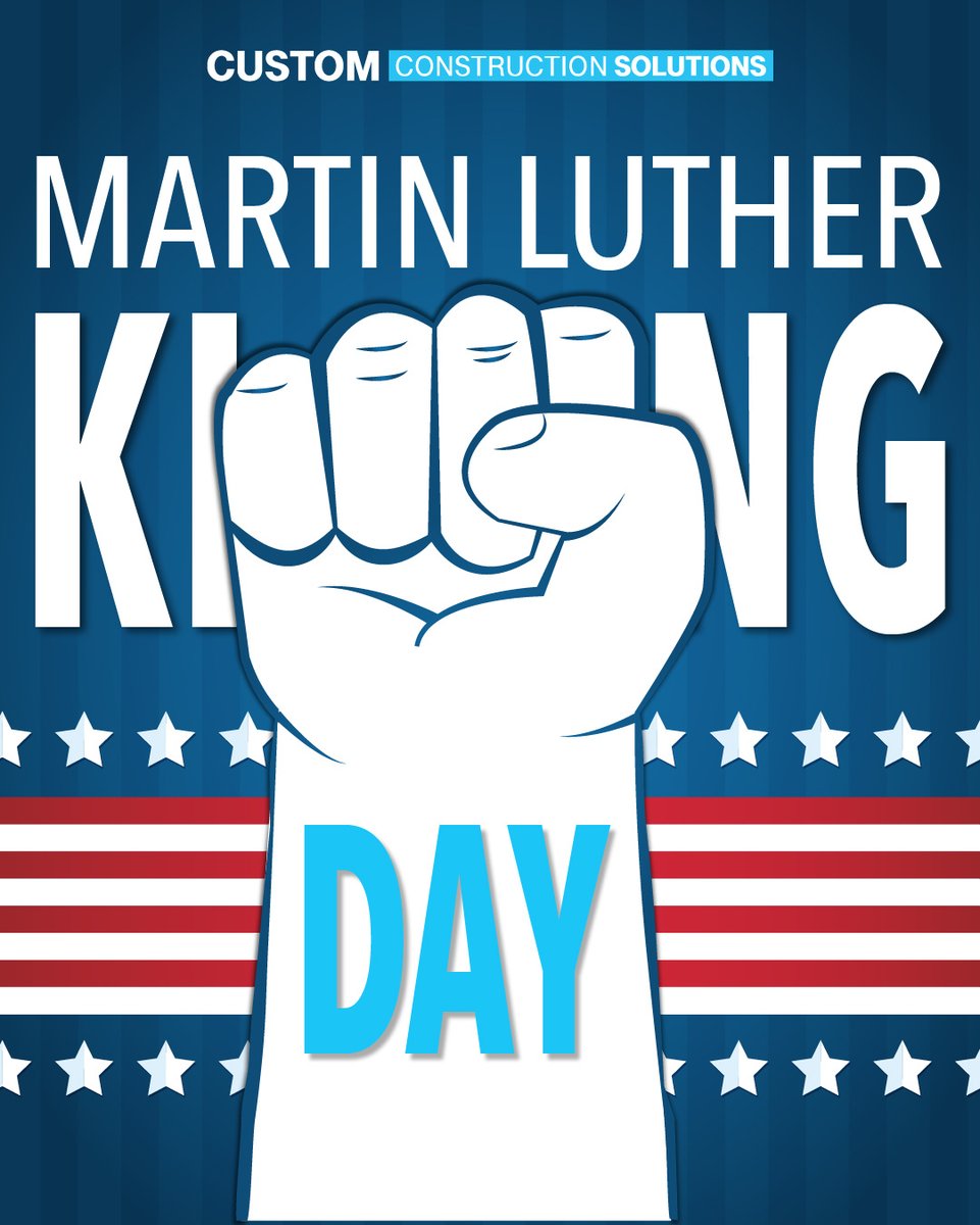 teamcustom_us's tweet image. Celebrating the Legacy of Dr. Martin Luther King Jr. 

Dr. King’s words and actions remind us of the power of unity and perseverance. 

At Custom Construction, we are inspired by his unwavering commitment to building a brighter, stronger.

#MLKLegacyLivesOn #StrengthThroughUnity