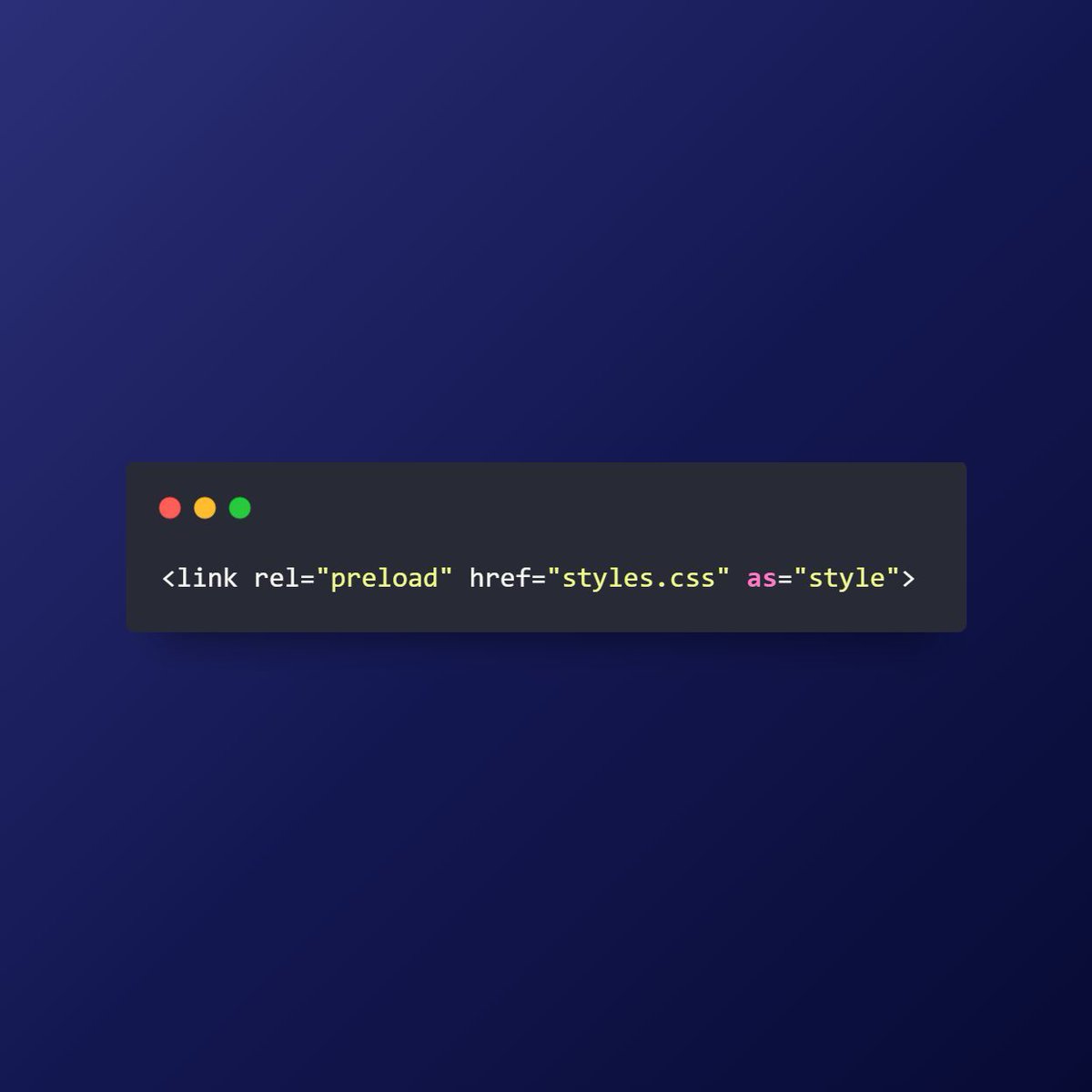 Smart_Snippet's tweet image. 🚀 Preload key assets for better performance.
#Preload #WebOptimization #SmartSnippet #AllDayDSK