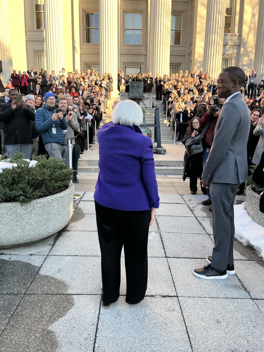 SecYellen's tweet image. I am deeply grateful for the opportunity to have served as the 78th Secretary of the @USTreasury. It has been one of the greatest honors of my career to work alongside such dedicated public servants who paired intellectual rigor with moral purpose.