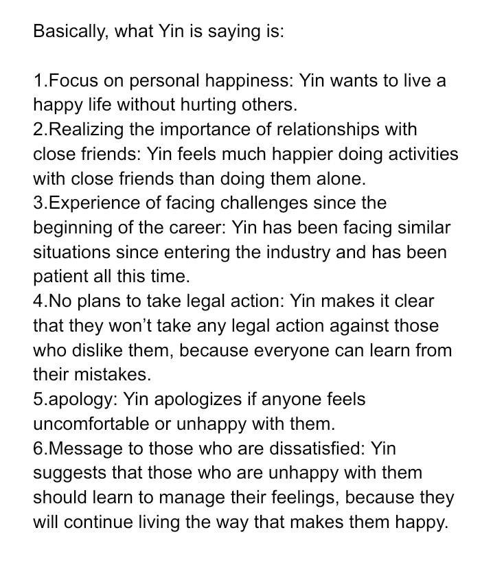 ViiGillan's tweet photo. If you’ve received a message like this from an artist you follow, take a moment to reflect on yourself. Have you been supporting them in a healthy way or has it been toxic?

#หยิ่นวอร์ #yinyin_anw @yinyin_anw https://t.co/xfhm9qP507