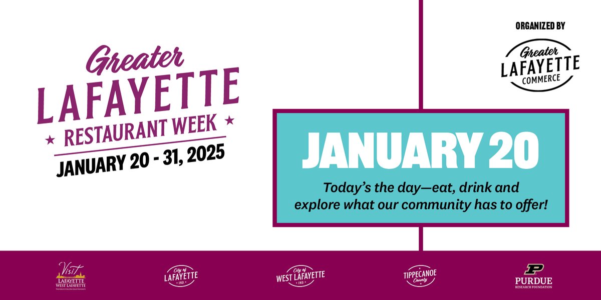 Foodies unite! It’s Greater Lafayette Restaurant Week, which means participating restaurants are offering special, multi-course menus at special prices. 🥂🍴 For a full list of eateries, visit bit.ly/GLRW23. #GLRestaurantWeek #GreaterLafayetteIND