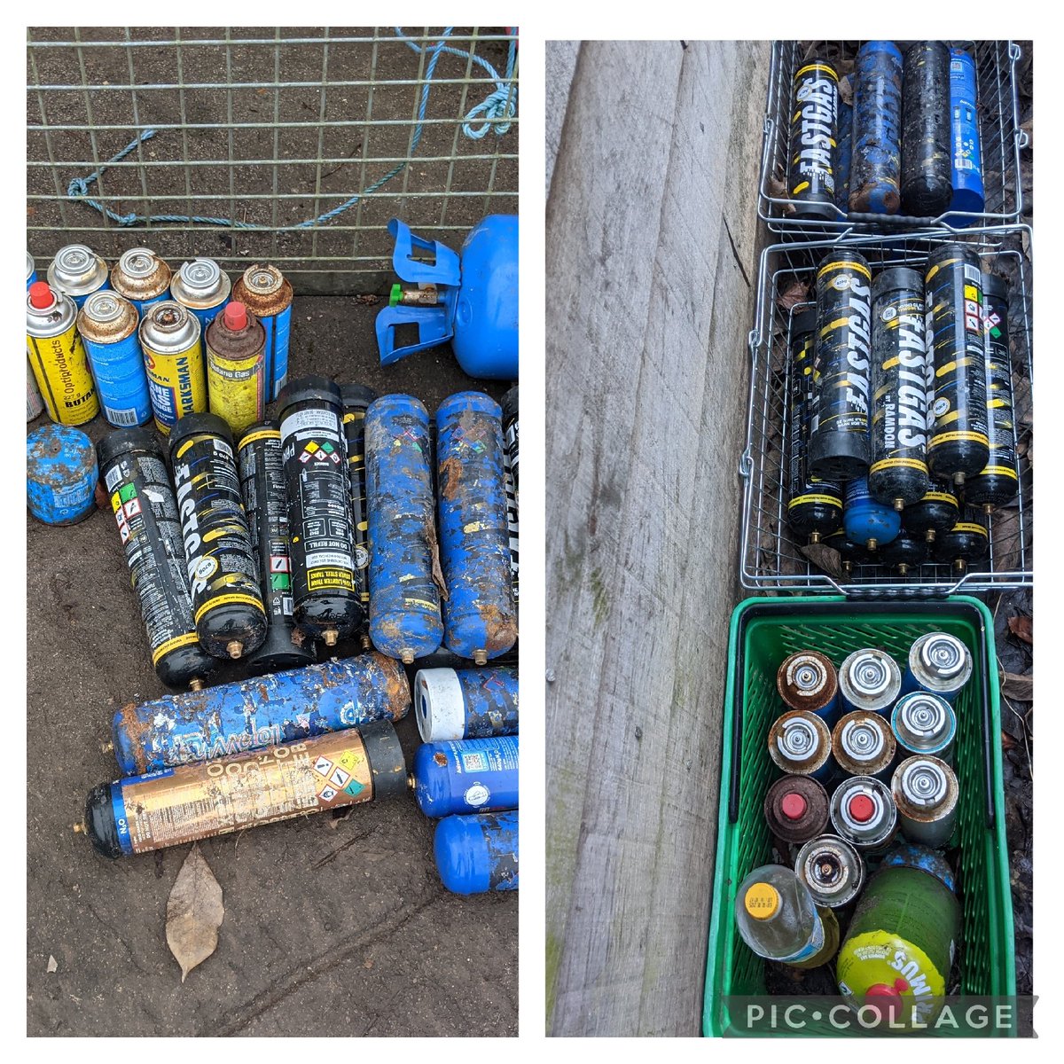 EricTorrington's tweet photo. Love tip day. I get rid of litter picked #fastgas cylinders at #PykeQuarry recycling centre. Always a topic of conversation with the operators who must think I'm addicted to #nitrosoxide or a whipped cream specialist 😂 Supporting #nature @cleanupbritain @TruckersUp @StroudDC https://t.co/qLWqoaYwVG