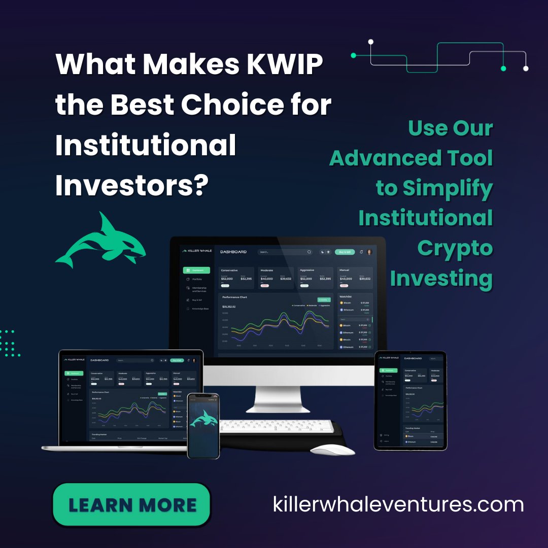 Is Your Institution Ready To Transform With Crypto Investing?
KWIP delivers real-time insights, user flexibility, and enterprise-grade services, empowering institutional investors to thrive in crypto.
Discover more: killerwhaleventures.com
#CryptoInvesting #InstitutionalFinance