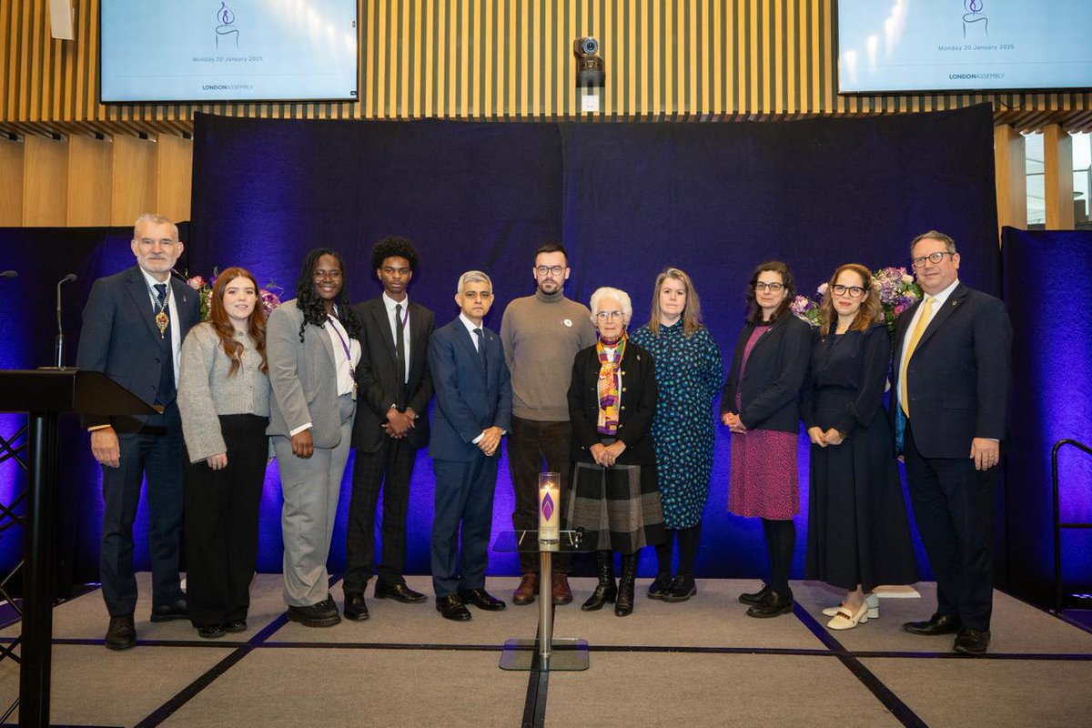 MayorofLondon's tweet photo. Ahead of Holocaust Memorial Day, City Hall’s service provides an important opportunity to listen to the stories of survivors and reflect on some of humanity’s darkest chapters.

As global tensions continue to escalate and divisions within our society increase, it is more important than ever to remember we have more in common than that which divides us.