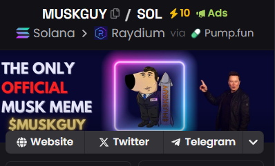 CoinAlphaSol's tweet photo. @binance #Muskguy buy now ! ADS ON Dex ! Better than $TRUMP
TG : https://t.co/XVnDHr3LVx
WEB : https://t.co/cJcJadtnC1
CA : 3dCkq8oCcXKmUGfRjNXm95if7ZvbFvpmZzV4eQuVpump https://t.co/84jRadkNAc