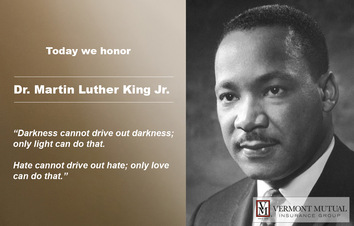 Today we honor the legacy and achievements of Dr. Martin Luther King Jr.