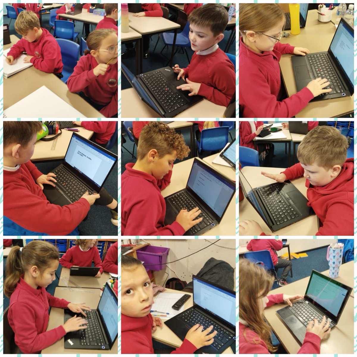 #DosbBetsiCadwaladr Buodd y disgyblion yn brysur yn ysgrifennu deg gorchymyn eu hunain y bore 'ma. / The pupils have been busy writing their own ten commandments this morning.   #AddGrefygc