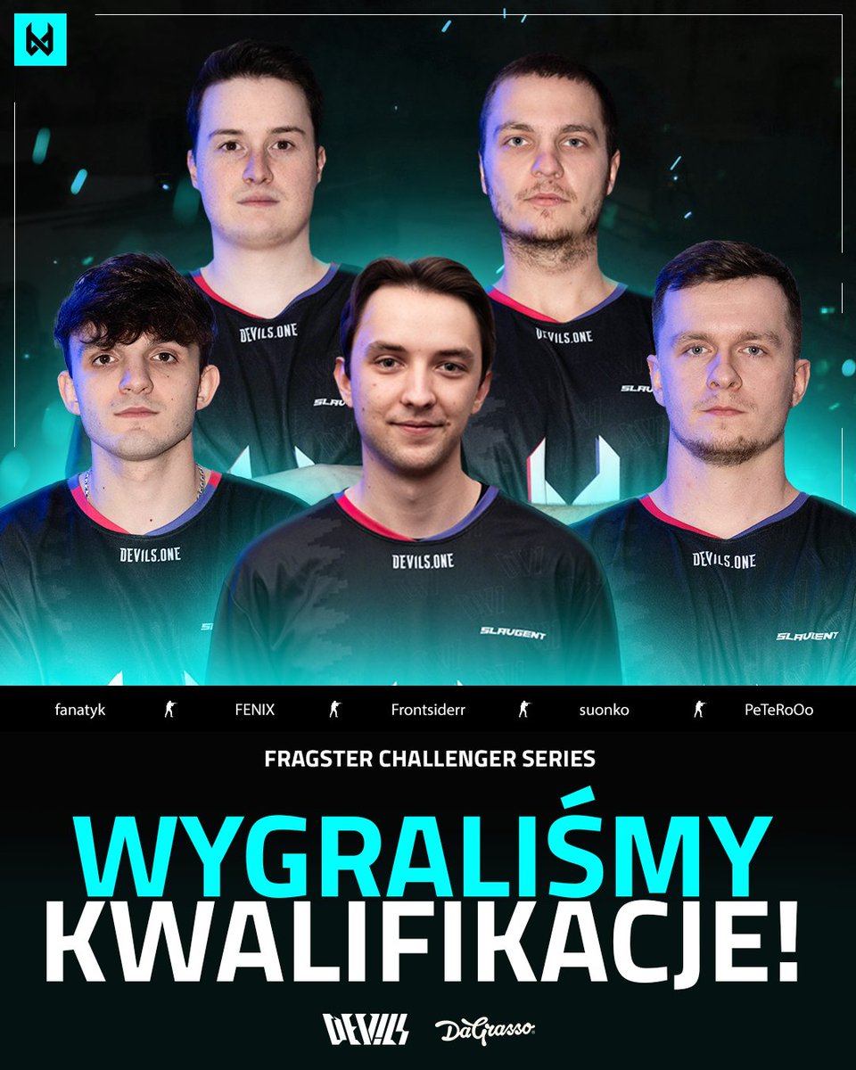 Otwarte kwalifikacje Fragster Challenger Series zaliczone!
Awansujemy do głównego turnieju z pulą 20 tysięcy dolarów!  
Pierwszy mecz w najbliższy czwartek, trzymajcie kciuki. 😈