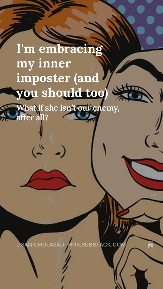 New article on substack about overcoming imposter syndrome: open.substack.com/pub/lisanichol… 

#impostersyndrome