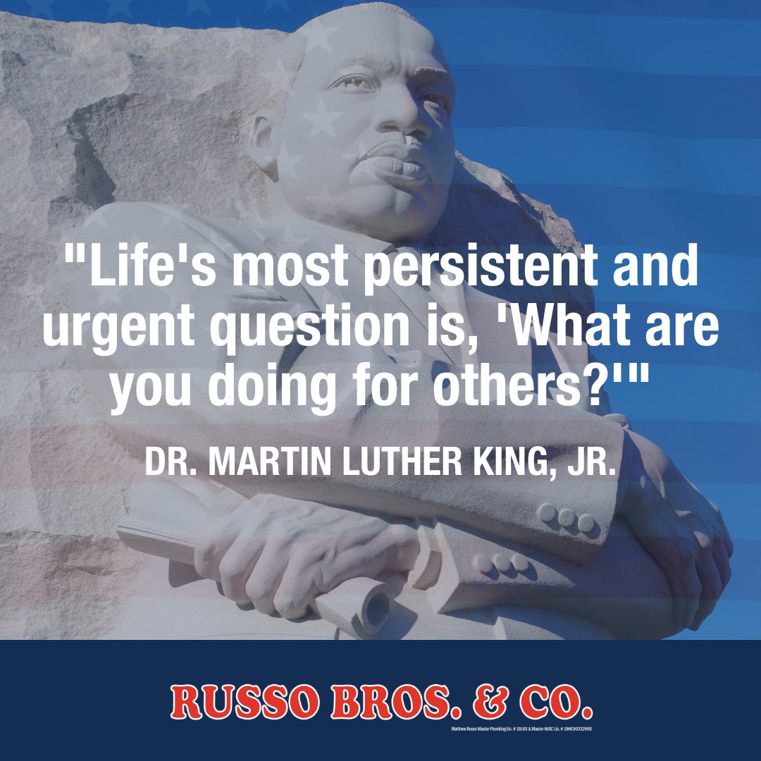 RussoBros's tweet photo. Service, learning, and celebrating what makes our community better. #MLKDay #MartinLutherKing https://t.co/uDUDyDkNIf