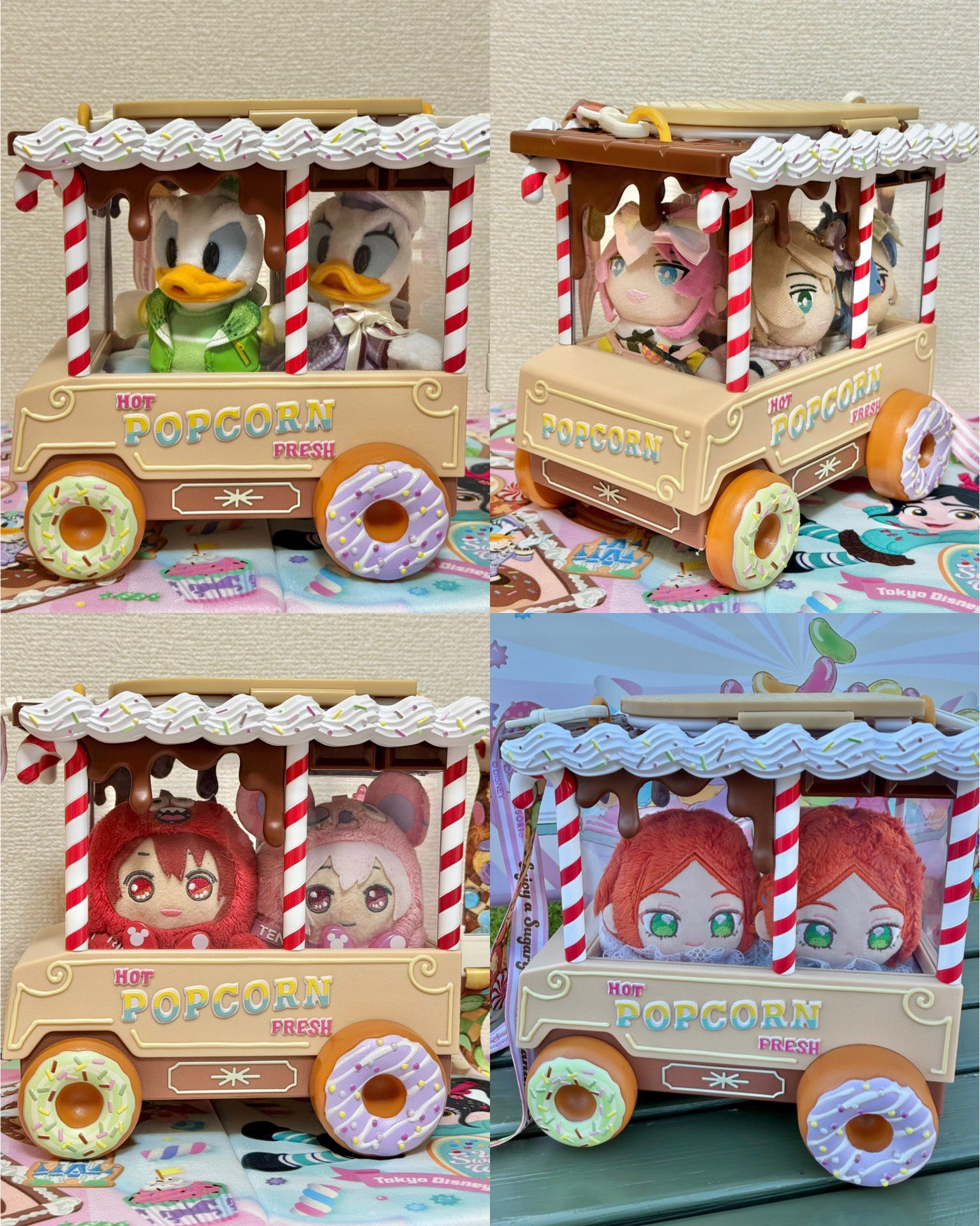 パルパル　ヴァネパル　ポップコーンバケット　ミニー　ぬいば　セット ヴァネロペ パルパル ミッキー ミニー シュガーラッシュ