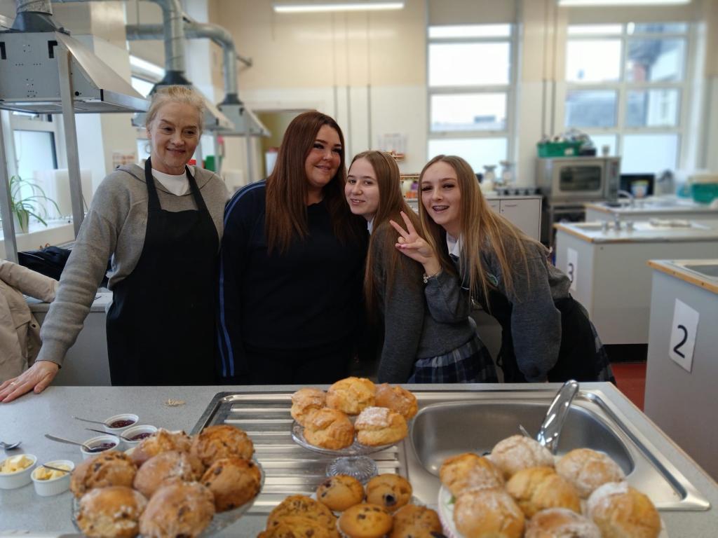 Today is the start of Wellbeing Week. We started off with a fitness workshop to energise the students. This was followed by wellbeing scones, afternoon tea for teachers, prepared by our LCA class. Take a look at the wellbeing board of quotes prepared by our SNA Grainne.