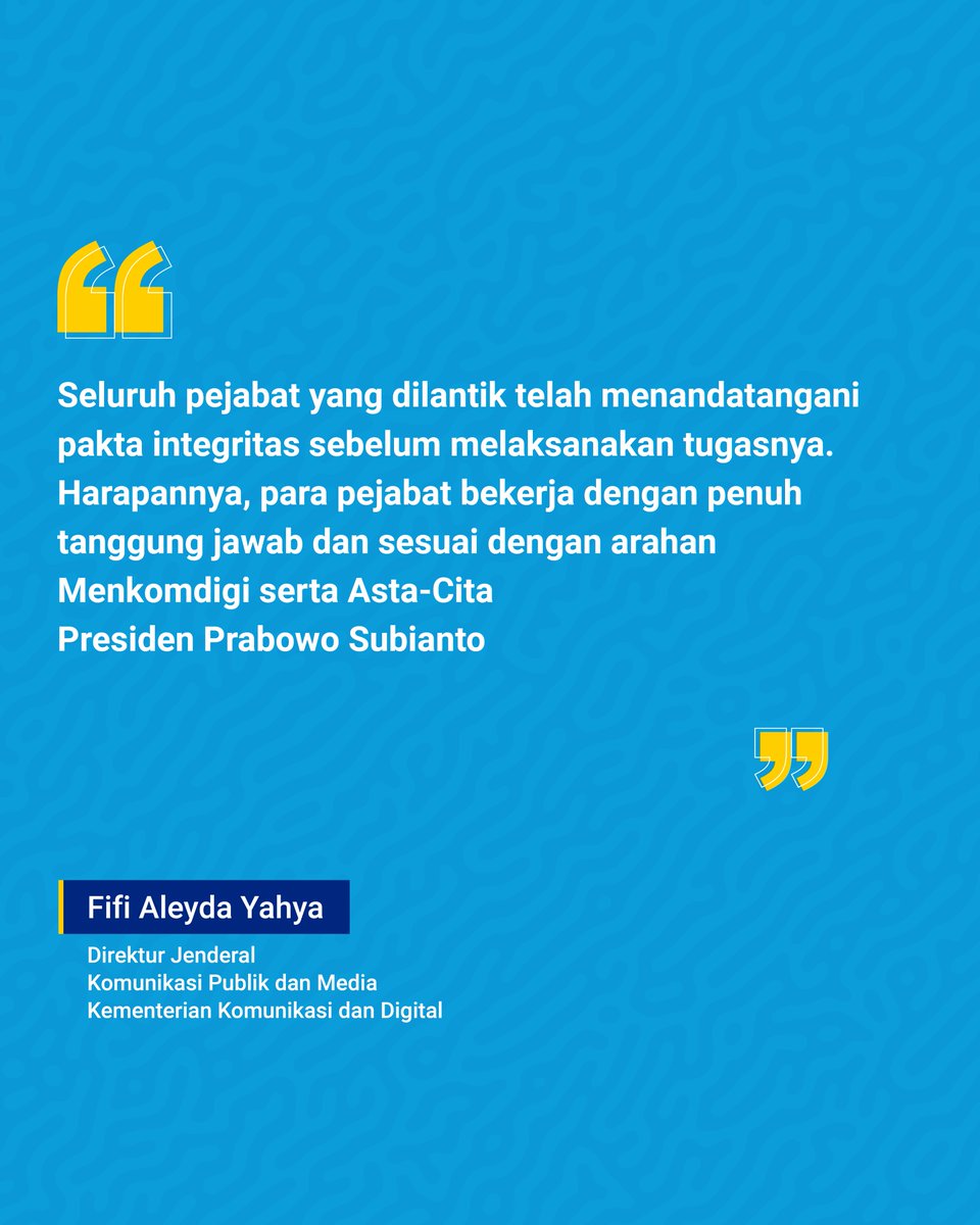 Komdigi apresiasi masukan masyarakat, pejabat akan dievaluasi berkala