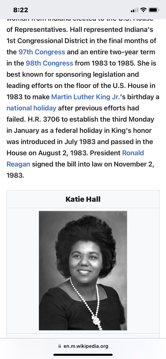 <a href="/BerniceKing/">Be A King</a> <a href="/TheKingCenter/">The Martin Luther King, Jr. Center</a> Let’s remember Katie Hall from Gary Indiana as well. 🙏🏼🙏🏼🙏🏼