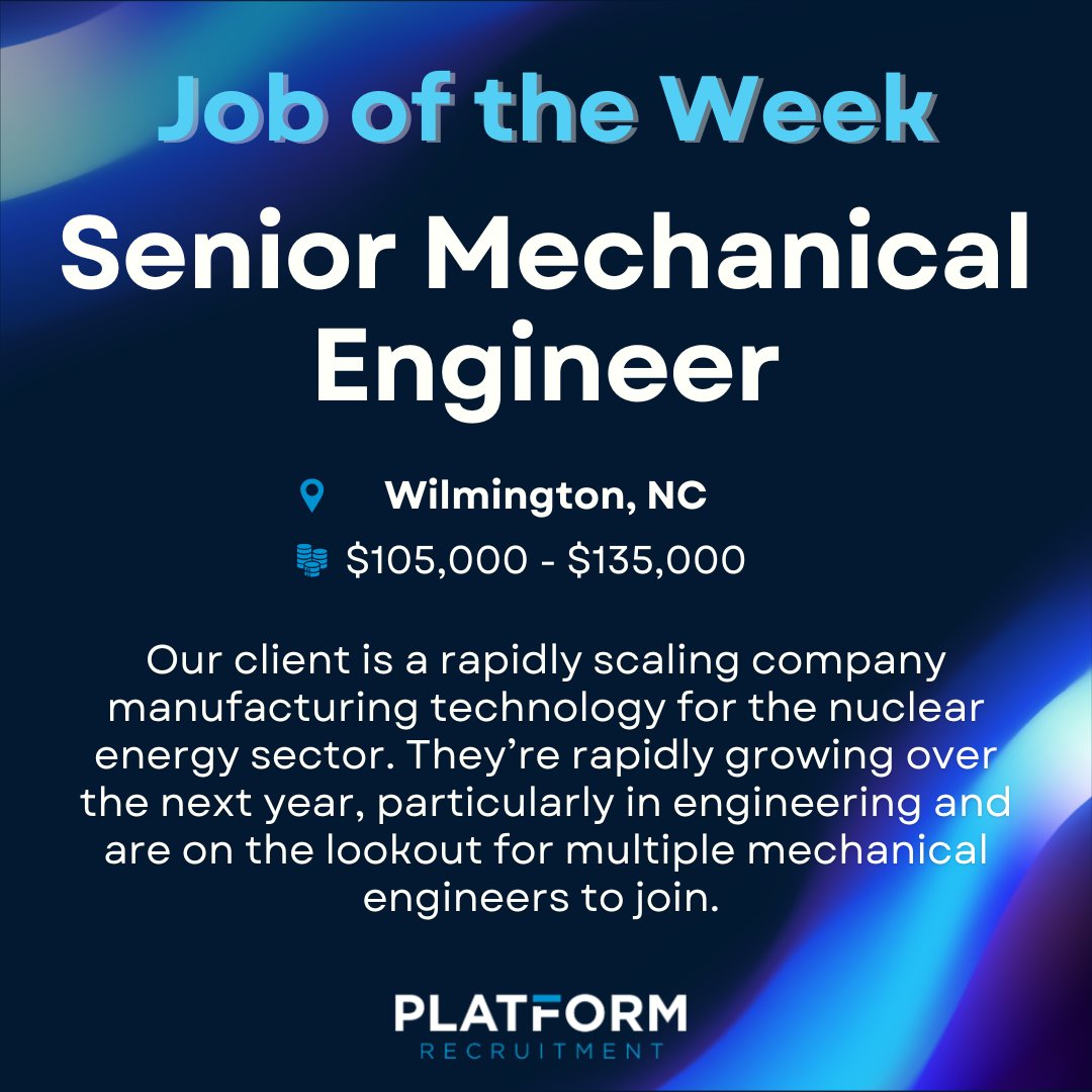 PlatformRecruit's tweet image. Job of the Week 💻

📩 Interested? Apply here: linkedin.com/jobs/view/4127…

Alternatively, reach out to Chad for more details:
✉️ chad@platform-recruitment.com
 +1 737-787-1866

#PlatformRecruitment #RecruitmentAgency #SpecialistRecruitment #WilmingtonJobs