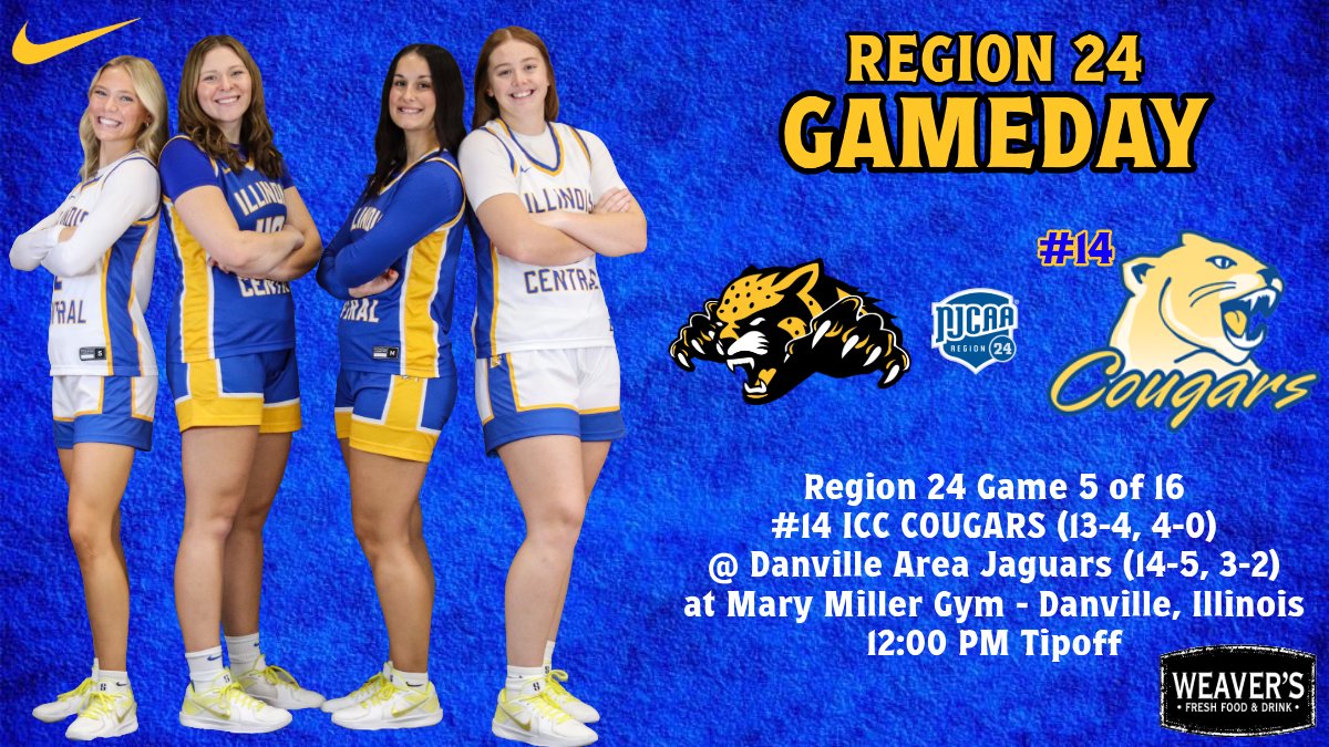 🥊 5 of 16

🏀 | #14 Cougars
🆚 | Danville Area
📍 | Mary Miller Gym - Danville, IL
🕰️ | 12:00 PM
📺📻 | liinks.co/icc_cougarswbb

#WINTHEDAY