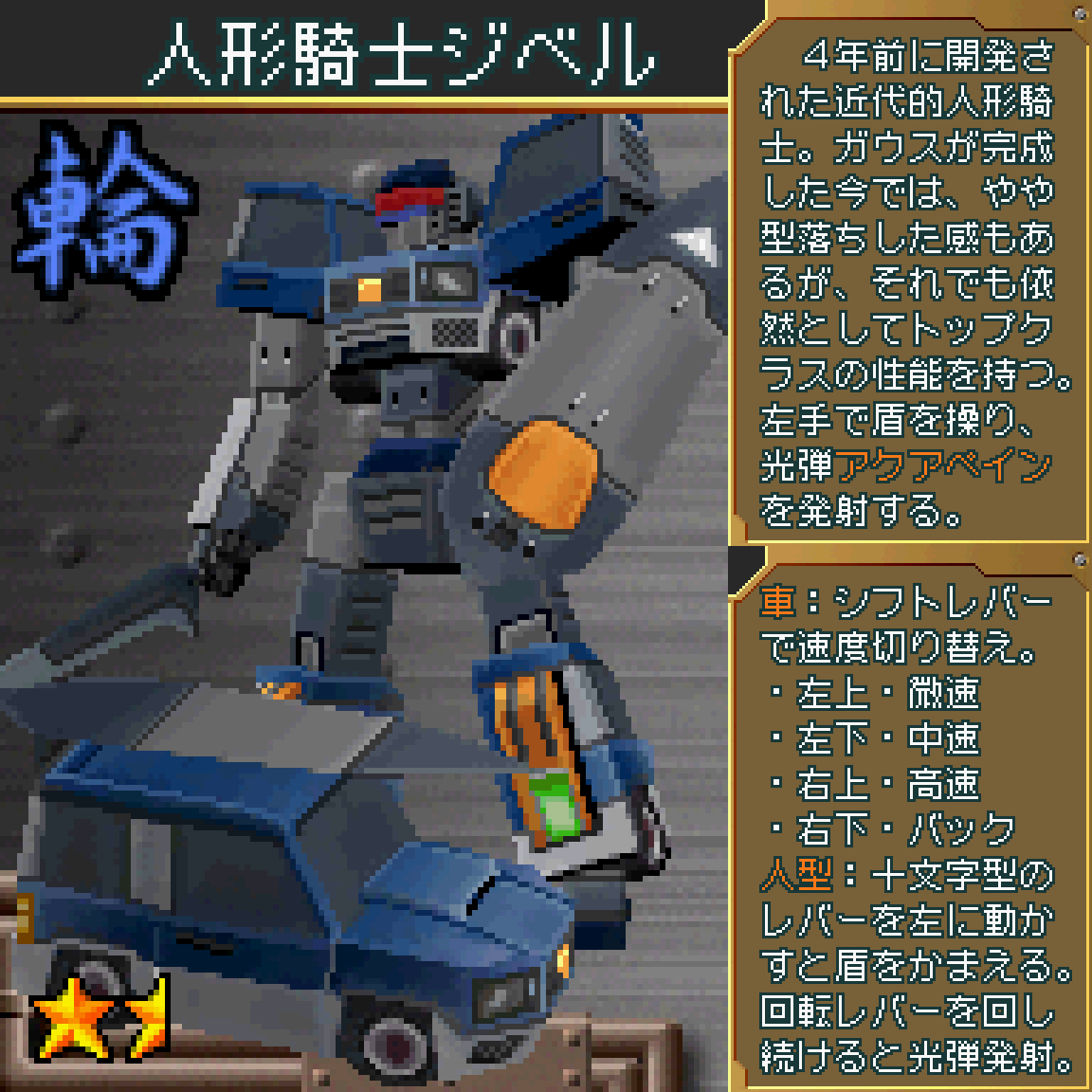 人形騎士ジベル】(超操縦メカMG) 輪工房を初めて訪ねた際購入できる