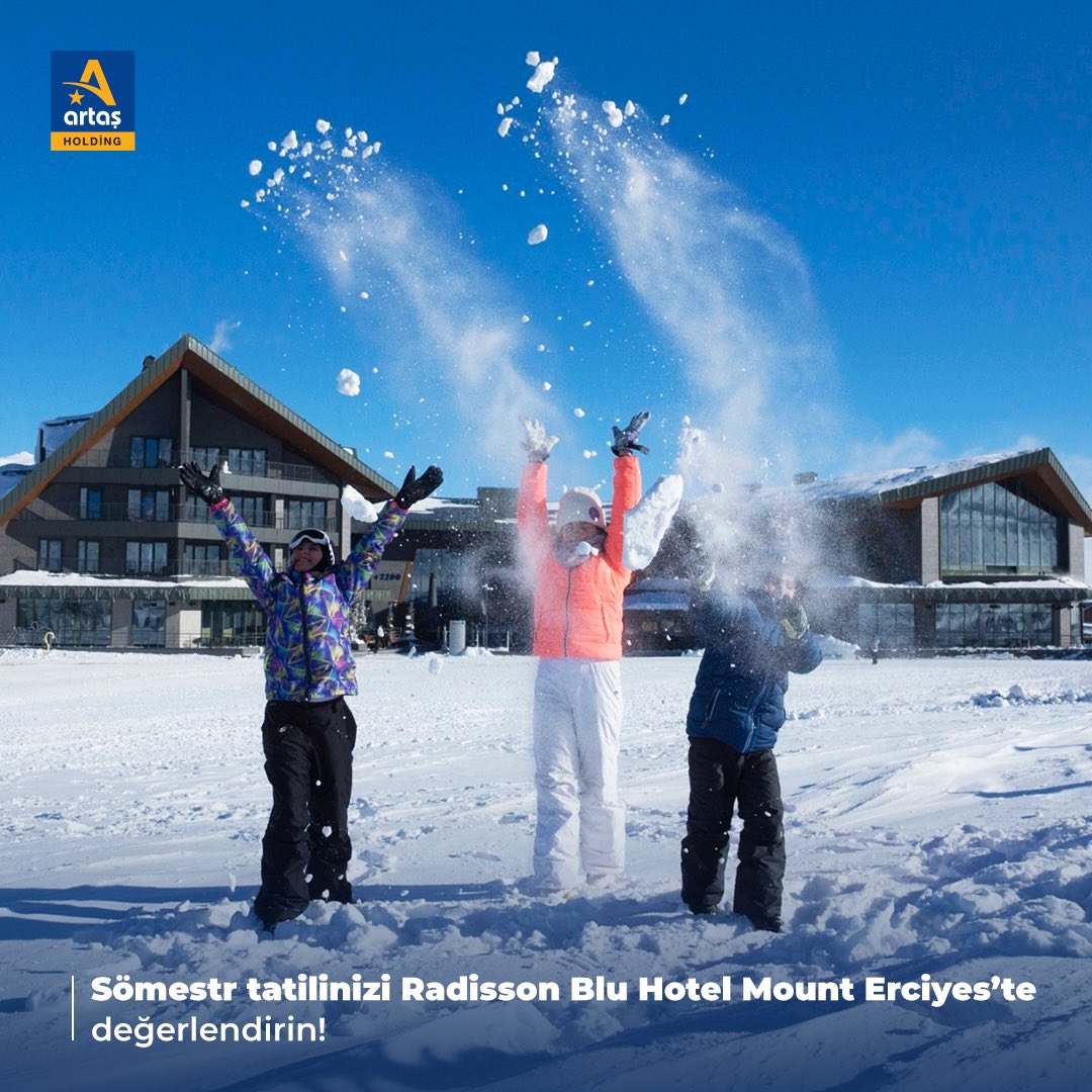 ArtasHolding's tweet photo. Eğlenceli sömestr tatili anıları biriktirmek için Radisson Blue Hotel, Mount Erciyes’e davetlisiniz.
#ArtaşHolding #RadissonBlue #Erciyes https://t.co/kDqsZSiz0c