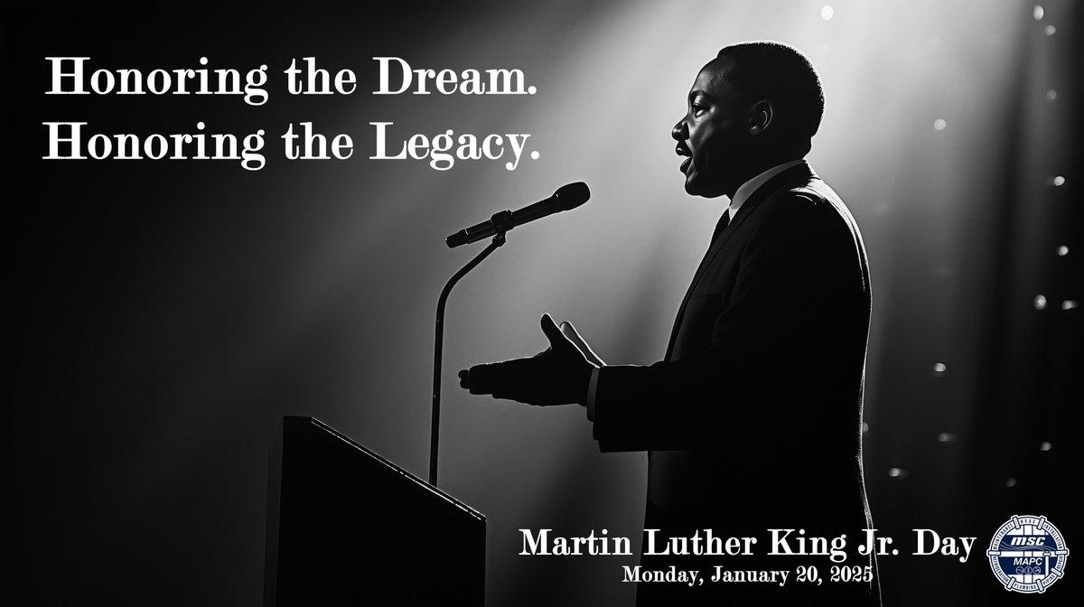 Today, we honor the life and legacy of Dr. King—a global leader who dedicated his life to justice, freedom, &amp; equality. 

"Faith is taking the first step even when you don't see the whole staircase." - MLK Jr.