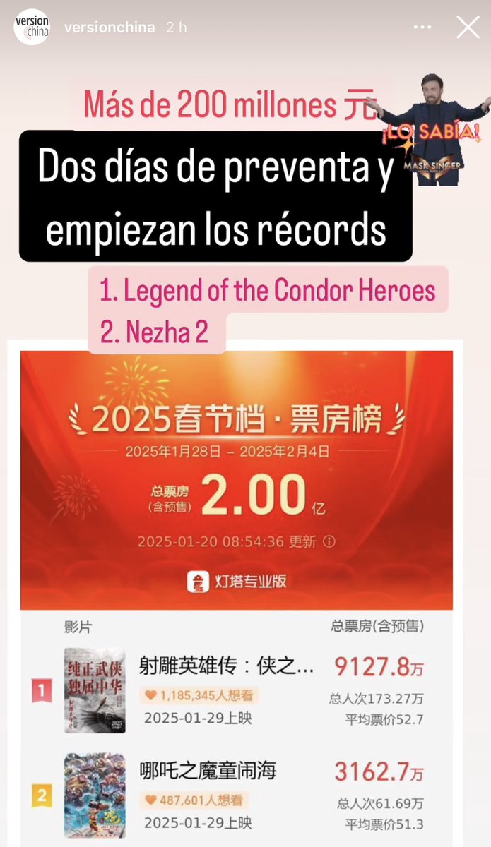 Chinese box office ready for Chinese new year, with records presale movie tickets, witch kind producer didn’t want to dream to beat that money and make history in China? (and by that in Hollywood) thanks to <a href="/versionchina/">versionchina</a> you are doing great job <a href="/CasaAsia/">Casa Asia</a>