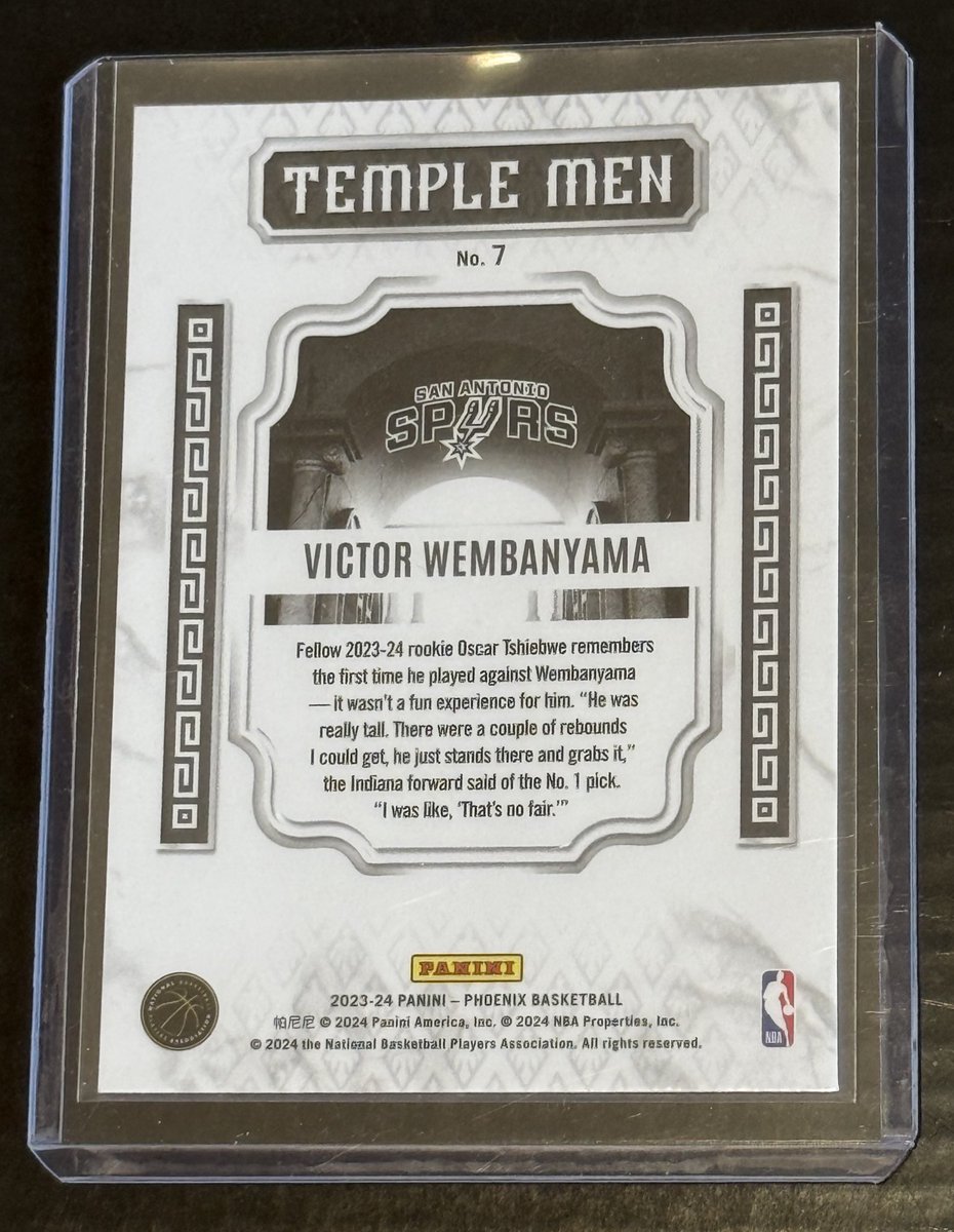 LukeTheDuke4009's tweet photo. Check out 2023-24 #Panini #Phoenix #Basketball #VictorWembanyama #Wemby #TempleMen #7 #RC #Rookie #Card #Gem #Mint #Cards #THFpro https://t.co/dBVoWYYMme #eBay via @eBay https://t.co/idDGPEucfB