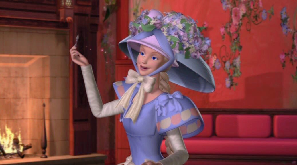 barbieoldmovies's tweet photo. the dress painting scene in barbie as rapunzel 💜 https://t.co/sIfrqgFI7V