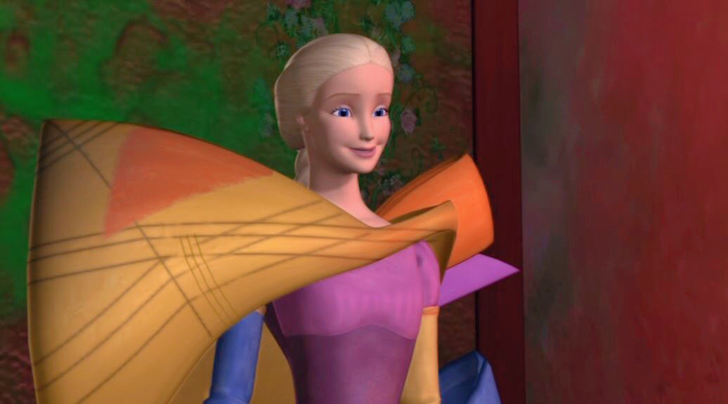 barbieoldmovies's tweet photo. the dress painting scene in barbie as rapunzel 💜 https://t.co/sIfrqgFI7V