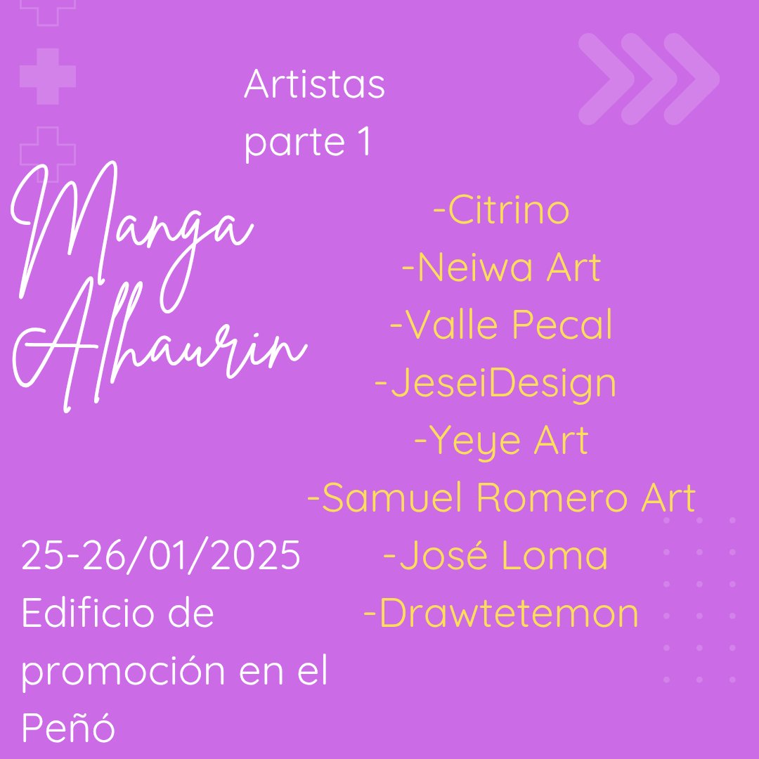Damos comienzo a la presentación de artistas presentes este fin de semana en #mangaalhaurin <a href="/citrinocreativo/">CITRINO // estudio creativo</a> <a href="/neiwa/">Neiwa</a>.art @vallepecass <a href="/jeseidesign/">jeseidesign</a> <a href="/yeyeart23/">Yeyé~ ✨</a> <a href="/SamuelRomeroArt/">✎SαмueL Rомero</a> <a href="/jloma84/">José Loma</a> @drawtetemon