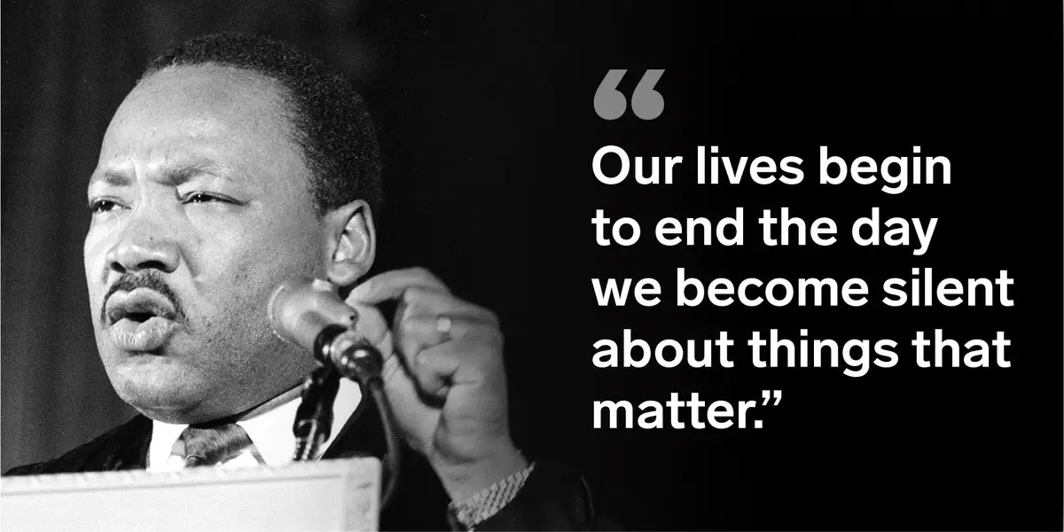 Our office is closed today in observance of Martin Luther King, Jr. Day, but we will be back with more opportunities to learn about and discuss things that matter tomorrow.