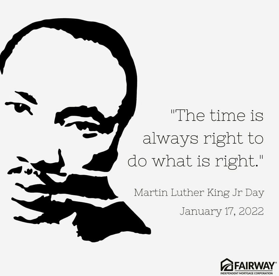 Today we honor a Man who understood the power of humility, grace, and kindness. He showed the world what could be accomplished using peaceful means. Today we should consider his example in our divisive and tumultuous world. Thank you Dr. King for showing us the possibilities 🙏
